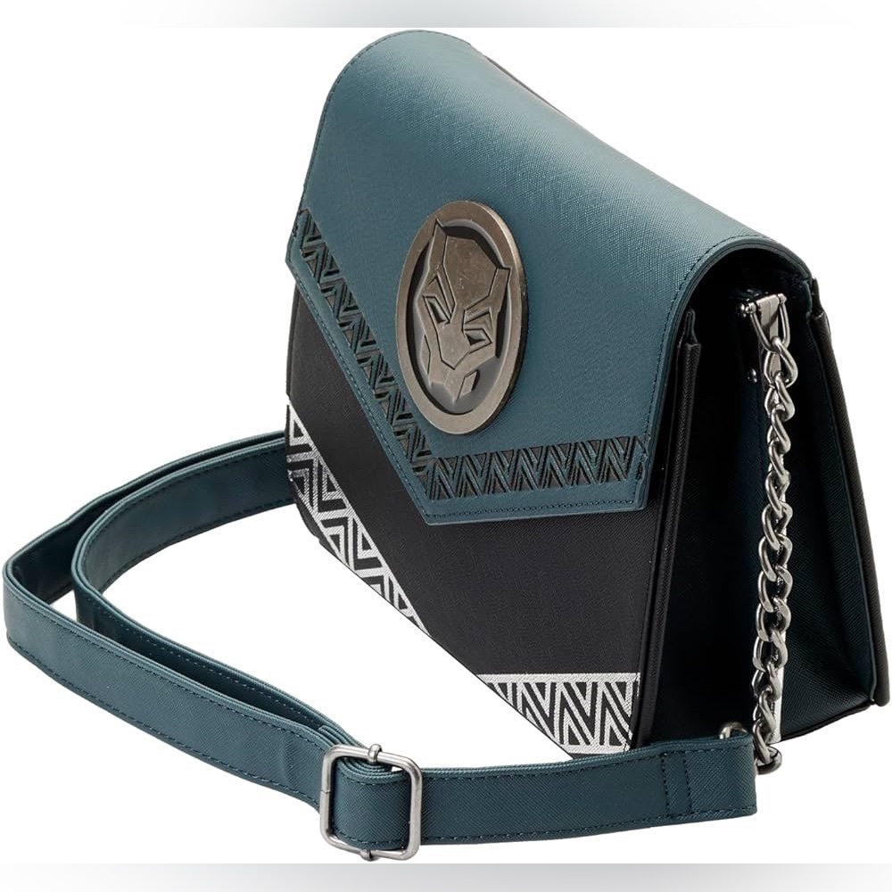LOUNGEFLY BLACK PANTHER WAKANDA FOREVER
CROSSBODY BAG NWT - Picture 5 of 12